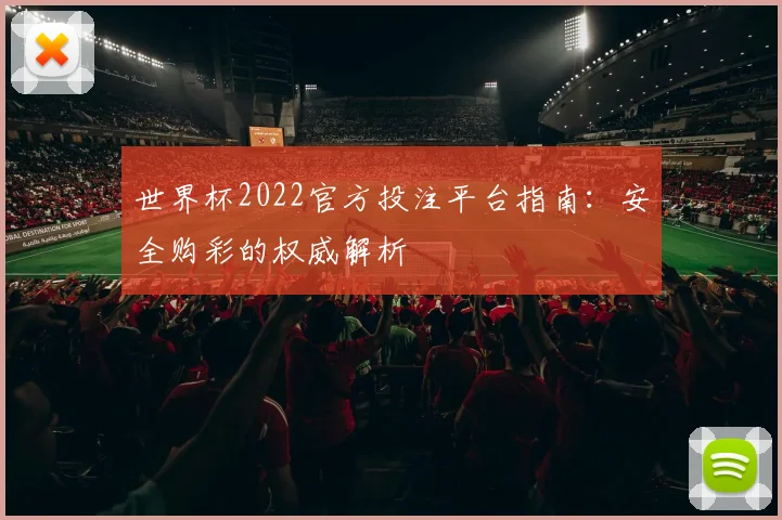 世界杯2022官方投注平台指南：安全购彩的权威解析